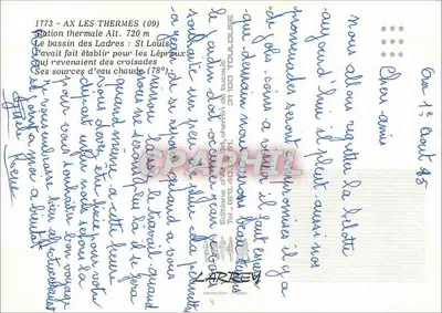 एक्स-लेस-थर्मेस — थर्मल स्टेशन — टौलूज के प्रकाशक — पीछे