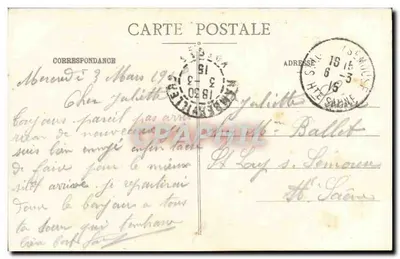 Rambervillers - La Mortagne — Editor K. Mamet, Magasins Réunis — Verso