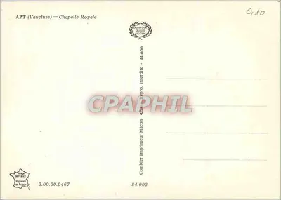 APT (Vaucluse) — Katedra Królewska — Wydawca Combiet — Rewers