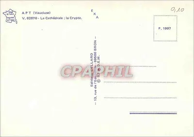 Vaucluse - Katedra ; Krypta — Wydawnictwo CELLARD, seria V. 62670 — Rewers