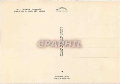 Manoir de la Motte — XVI wiek — Wydawnictwo Gaby — Rewers