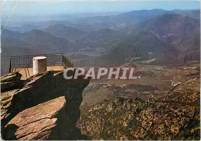 Ao redor de Lamalou-les-Bains — A Tabela de Orientação do Caroux (1059m) e a cadeia terminal da Montanha Negra — Sociedade das Cartas Postais Albi