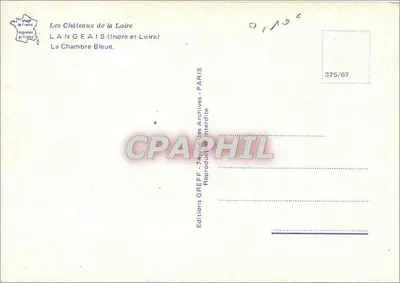 ला चैंब्र ब्लू - लांगे-एज (इंड्र-एत-लूअर) - ग्रेफ छापाकर्ता — पीछे
