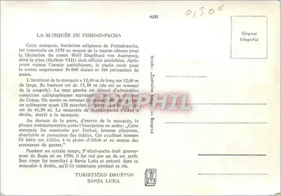 Mezquita Ferhad-Pacha — Banja Luka — wydawca Turističko društvo Banja Luka — Rewers