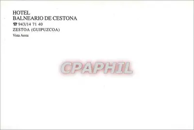 Hotel Balneario de Cestona — Zestoa (Guipuzcoa) — Verso