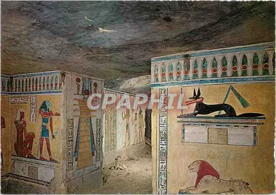 Vale das Rainhas — Pinturas murais no túmulo de Khamouast — Dar El Guedid, Luxor