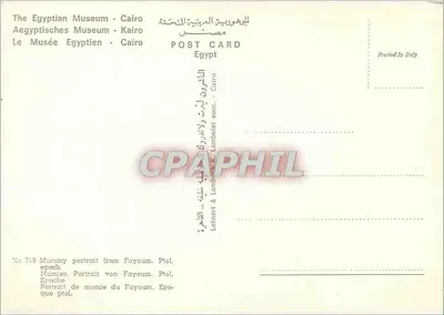 Retrato de mumia — Faiúm, Egito — n°719 — Verso