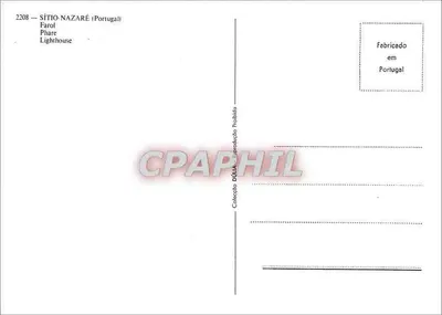 Farol de Nazaré — Sítio-Nazaré — 2208 — Verso