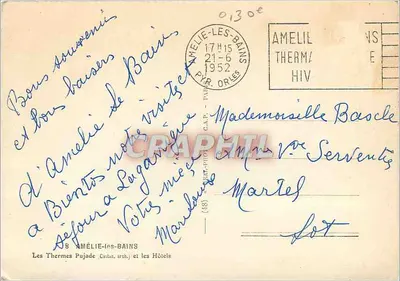 I Termini Pujade e gli Alberghi — Amélie-les-Bains — editore CAP — Verso