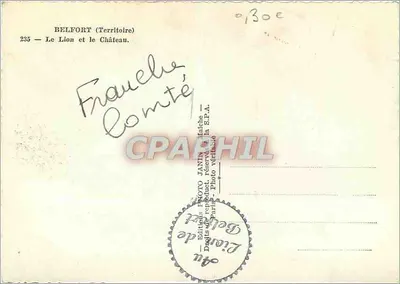 Belfort — Le Lion et le Château — Janin — Rewers