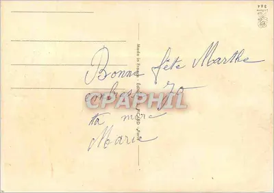 Dwie róże — czerwona i żółta — wydawca Picard n°364 — Rewers