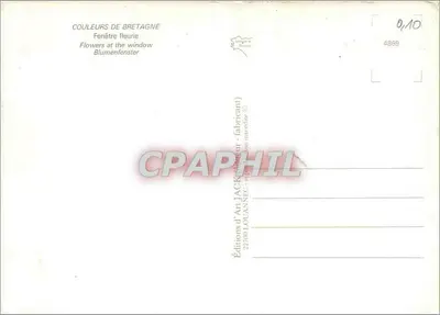 Bretanha — Janela florida — Éditions d'Art Jacklanne — Verso