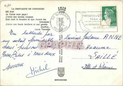 Briar e genêiros em flor — A Bretanha em cores — Edições de Arte de La Dordogne — Verso