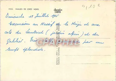 Flores das nossas montanhas — Edições EDY (Savoie) — n° 0110e — Verso