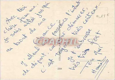 Duas rosas vermelhas — gotas d'água — editor JEF, n° 2204 — Verso