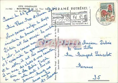 Saint-Servan — Torre Sardou — Photo-Éditions Engey — Verso