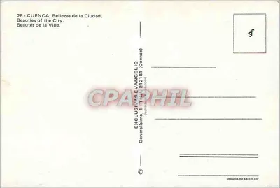 Cuenca — Beleza da cidade — Exclusivismo, 1-212181 — Verso