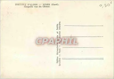 Instytut Alzon — Nîmes (Gard) — Krypta widziana z ołtarza — Rewers