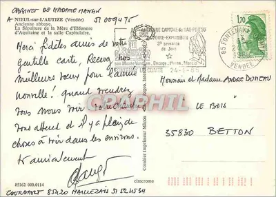 Abadia de Nieul-sur-l'Autize — Sala Capitular e Sepultura da Mãe de Éléonore — Cim — Verso
