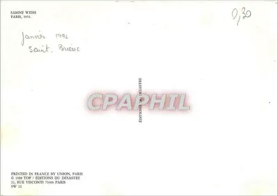 Rua pavimentada sob a chuva — Éditions du Désastre, Paris 1951 — n° SW 22 — Verso