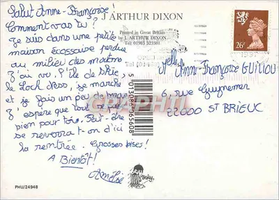 Apenas Cruzou para a Escócia — Berley — Verso