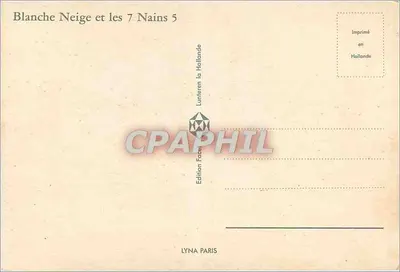 Branca de Neve e os 7 Anões — Série 5 — Edição Lyyna Paris — Verso