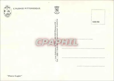 Cavalo na fonte — Vigneron bebendo — L'Alsace pittoresque, n°509/68 — Verso