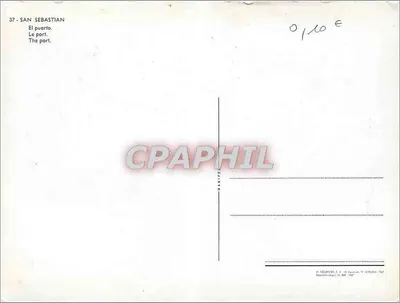 San Sebastián — O porto — Editor TOOMVIER, S.A. n°37 — Verso