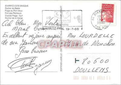 Biarritz — Panoramablick — Editions Lavielle — Rückseite