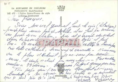 Kościół św. Nonny w Penmarc'h — styl gotycki flamandzki — wydawnictwo Iris Jos — Rewers