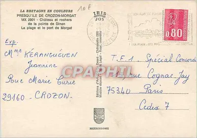 Morgat = Crozon — Ponta de Dinan — Éditions d'Art Jos - Castelo de Dinan — Verso