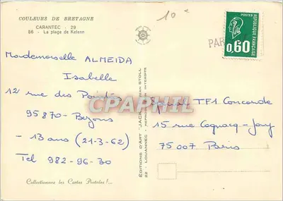 केलेन्ने के तट — करांतेक — एडिशन डे आर्ट जैक — पीछे
