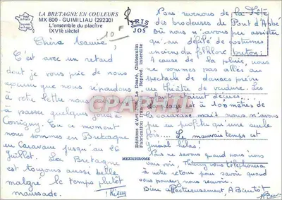 Guimiliau — Igreja e calvário — Éditions d'Art Jos, Le Dorat — Verso