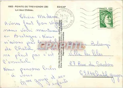 Pointe de Trevignon (29) — Stary Zamek — Édicap — Rewers