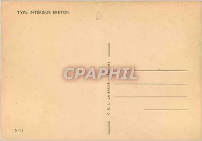 Interior breton — Tipo interior breton — C.D.L. La Baule (Rép. int.) n°17 — Verso