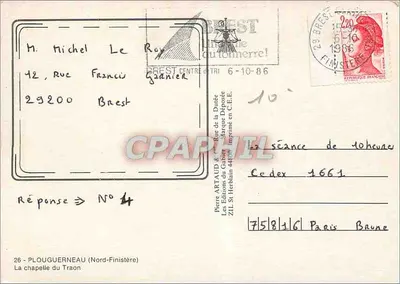 La capilla del Traon — PLOUGUERNEAU (Nord-Finistère) — Pierre ARTAUD & Rue de la Durée — Reverso