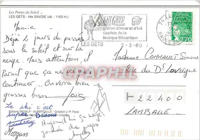 Les Gets — Stacja zimowa i letnia — Wydawnictwo REVALP - Albertville — Rewers