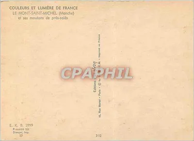 Mont-Saint-Michel — i jego owce z pól solonych — Wydawnictwo Vivon — Rewers