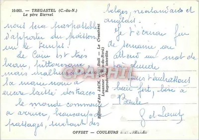 Tregastel (C.-du-N.) — O Pai Eterno — Edição de Arte Jack, Louvencourt — Verso