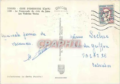 Dinard - Wybrzeże Emeraude (Ille-et-Vilaine) — Les Vedettes Vertes — Lumicar — Rewers