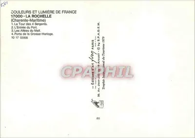 La Rochelle — widok panoramiczny — Wydawnictwo Sztuki Yvon, nr 10 17 0068 — Rewers