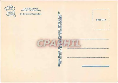 Il Ponte del Cabouillet — L'Isle-Adam (Val-d'Oise) — Éditions MAGE — Verso