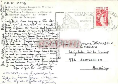 Orange — Ruínas romanas — Les Belles Images de Provence — Verso