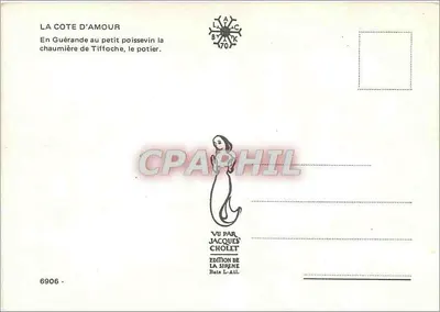 Chalé de Tiffoche — Guérande — Edição de La Sirene — Verso