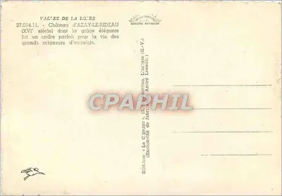 Zamek Azay-le-Rideau — XVI wiek — La Cigogne — Rewers