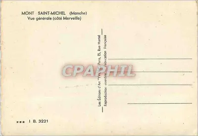 Mont Saint-Michel — Allgemeiner Blick (Seite der Wunder) — Les Éditions d'Art WYCOCH, Paris — Rückseite