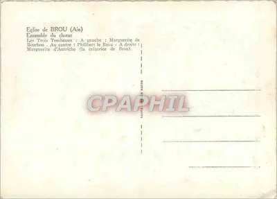 Igreja de Brou (Ain) — Conjunto do coro — Túmulos da família Bourbon — Verso