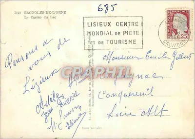 Das See-Casino — Bagnolles-de-l'Orne — Verlag Rêma, n°685 — Rückseite