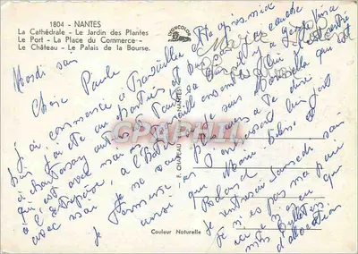 Nantes — vue panoramique — F. Château, Nantes — Verso