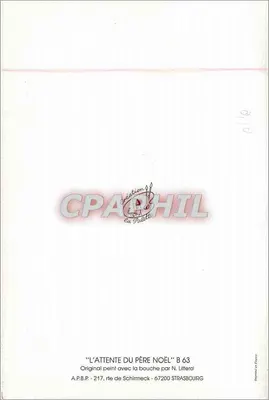 Dois crianças diante de uma lareira — Natal — B 63 — Verso